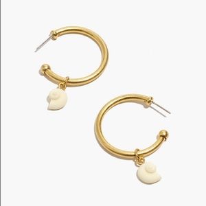 Madewell Shell Hoop Earrings